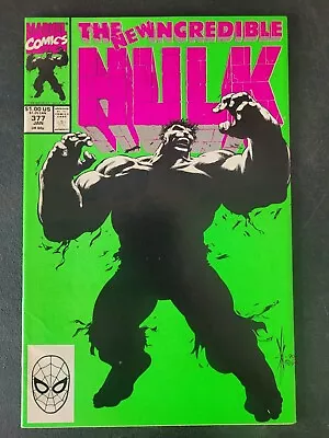 Buy Incredible Hulk #377 (1991) Marvel Comics Keown! 1st Appearance Professor Hulk! • 9.59£