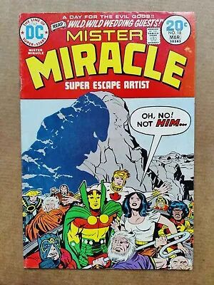 Buy Mister Miracle 15 Wedding Issue Nice Midgrade Big Barda DC Jack Kirby 1973 • 7.93£