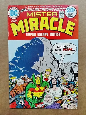 Buy Mister Miracle 18 Wedding Issue Nice Midgrade Big Barda DC Jack Kirby 1973 • 8£