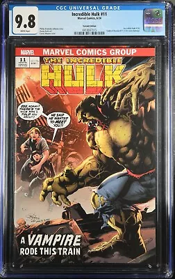 Buy Incredible Hulk #11 - Vampire Variant - CGC 9.8 - White Pages - 2024 • 43.95£
