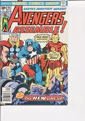 Buy Avengers 151 Fn-vf Kirby Perez 1976 • 8£