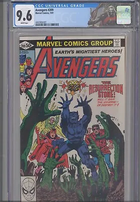 Buy Avengers #209 CGC 9.6 1981 Marvel Comics Mister Fantastic Cameo Custom Label • 51.35£