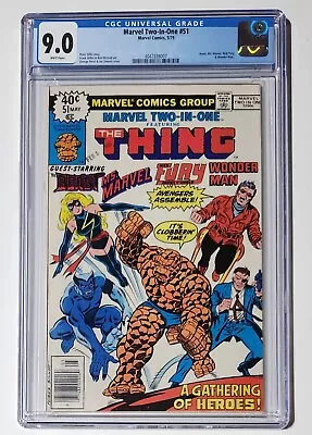 Buy Marvel Two-In-One #51, 1979 CGC 9.0 Classic Cover • 39.97£