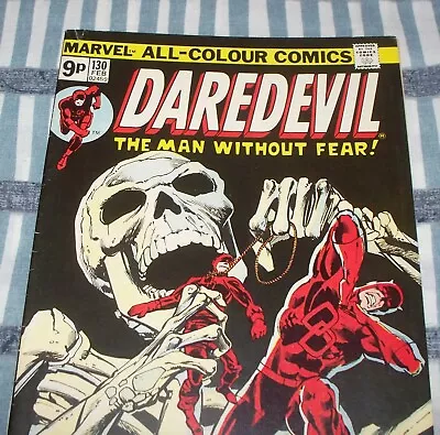 Buy Rare Double Cover DAREDEVIL #130 UK Edition From Feb. 1976 In Fine+ Condition • 118.58£