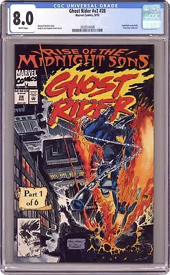 Buy Ghost Rider #28 Kubert Variant CGC 8.0 1992 3928374008 • 31.50£