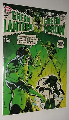 Buy Green Lantern #76 Neal Adams Classic Art Key Comic Vf- White Pages 1970 • 760.04£
