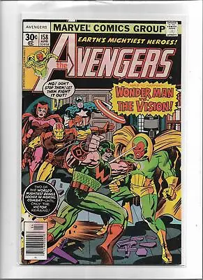 Buy The Avengers #158 1977 Very Fine 8.0 2755 Vision Wonder Man • 7.86£