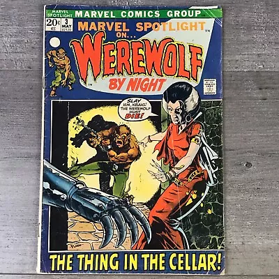Buy Marvel Spotlight #3 2nd Appearance Of Werewolf By Night Marvel 1972 • 24.32£