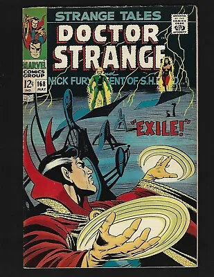 Buy Strange Tales #168 FN+ Steranko Adkins Nick Fury Val SHIELD Dr Strange Yandroth • 18.92£