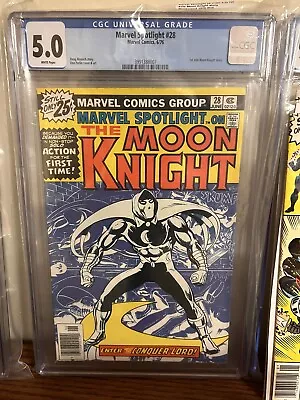 Buy Marvel Spotlight #28 - 1971 - CGC 5.0 - First Solo Moon Knight Story • 95.94£