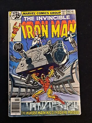 Buy Iron Man 116 Marvel Comics 1978 Newsstand Death Of Count Nefaria • 6.35£