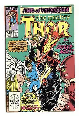 Buy Thor #412 FN 6.0 1989 1st Full App. New Warriors • 16.56£