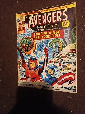 Buy The Avengers #24 Marvel Comics Group UK 24 Aug 1974  • 3.99£