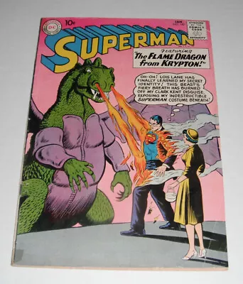 Buy Superman # 142...VG-Fine...5.0  Grade..has Tape....1961 Batman Comic Book--BG • 50.33£