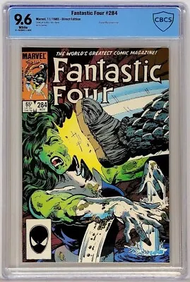 Buy Fantastic Four 284 Marvel 1985 CBCS 9.6 1st Sue Richards Invisible Woman • 96.26£