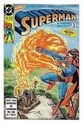 Buy Superman #45 (Vol 2) : NM- :  Native Sons  :  Jimmy Olsen's Diary  • 1.95£