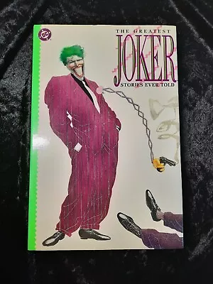 Buy The Greatest Joker Stories Ever Told 1st Print 1988 Hardcover • 19.99£