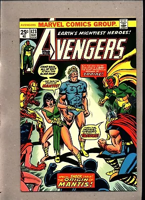 Buy Avengers #123_may 1974_near Mint Minus_the Origin Of Mantis_bronze Age Marvel! • 1.20£