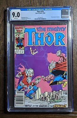 Buy Thor #372 CGC 9.0, Newsstand, 1st Time Variance Authority (TVA), Loki Disney+ • 21.59£