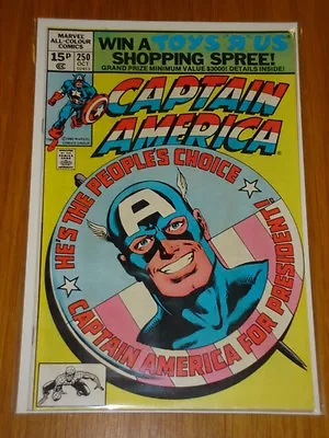 Buy Captain America #250 Marvel Comic Near Mint Byrne Art October 1980 • 12.99£