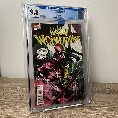 Buy All-New Wolverine #2 (CGC 9.8) 1st Honey Badger (Gabby Kinney) 1:25 David Lopez • 790.60£