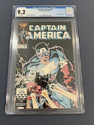 Buy Captain America 321 Classic Mike Zeck Cover CGC NM- 9.2 White Pages Flag Smasher • 39.53£