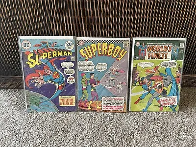 Buy Superman 274 Superboy 128 World’s Finest 185 Silver Age Lot (3) Fine • 11.87£
