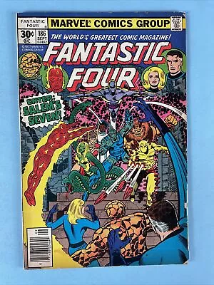 Buy Fantastic Four #186 (1st Team App Of Salem's Seven) 1977 • 9.53£