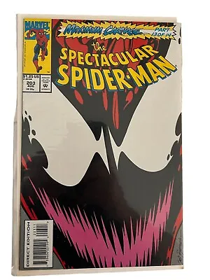 Buy THE SPECTACULAR SPIDER-MAN 203 SAL BUSCEMA COVER MARVEL COMICS 1993 Sealed • 9.59£