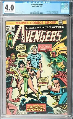 Buy 1974 Avengers #123 Gradate CGC 4.0 Marvel Comics USA • 81.91£