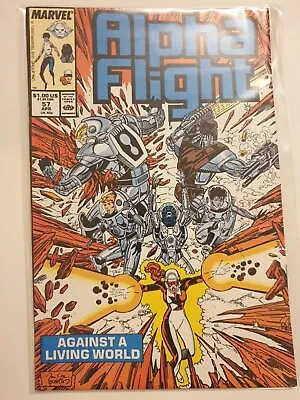 Buy Alpha Flight #57 Marvel Comics April 1988 NM Bagged Condition Jim Lee Cover • 1.99£