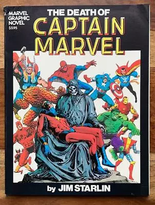 Buy Death Of Captain Marvel GN #1. (Marvel 1982) VG/FN Condition Bronze Age Issue. • 26.25£