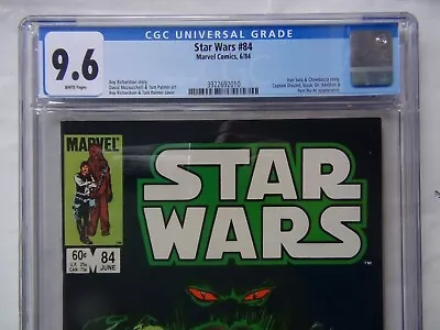 Buy Star Wars 84 (Marvel 6/84) CGC 9.6 WHITE PAGES (Direct) • 70.30£