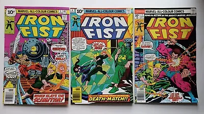 Buy Iron Fist 5 6 7  Job Lot Bundle Three Issues 1976 Marvel Comics • 18.99£