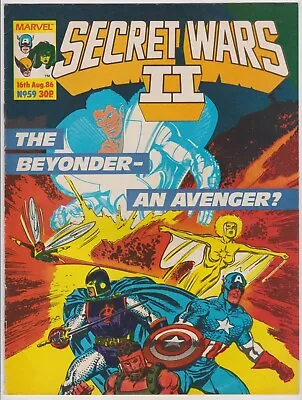 Buy Secret Wars II #59 1986 Fine- Marvel UK • 3.90£