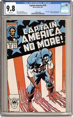 Buy Captain America #332D CGC 9.8 1987 3986283002 • 205.87£