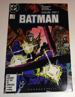 Buy Batman #406 Frank Miller  Year One Part 3 Nm 9.4 • 20.15£