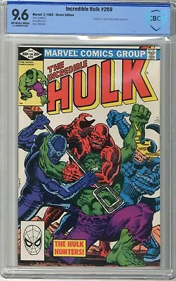 Buy Incredible Hulk  # 269  CBCS  9.6  NM+  Off White/wht Pgs  3/82  Amphibian, Torg • 67.04£