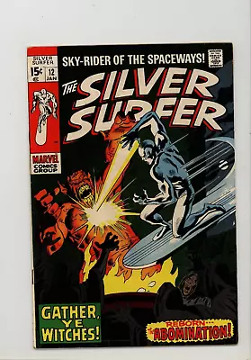 Buy Silver Surfer 12 F+ Fine+ Abomination App First Appearance Sibyl Carruthers 1970 • 35.47£