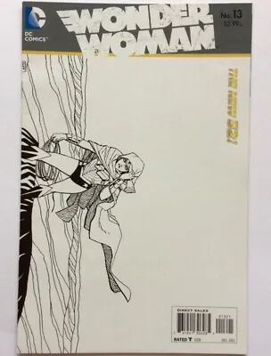 Buy WONDER WOMAN 13, 2012. Brian Azzarello Sketch Cover Variant • 6.50£