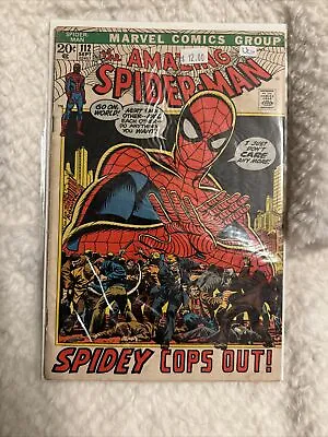 Buy AMAZING SPIDER-MAN #112 (Sep 1972, Marvel) SPIDEY COPS OUT • 14.40£