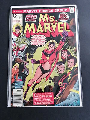 Buy Ms. Marvel #1 - Marvel Comics - January 1977 - 1st Print • 46.80£