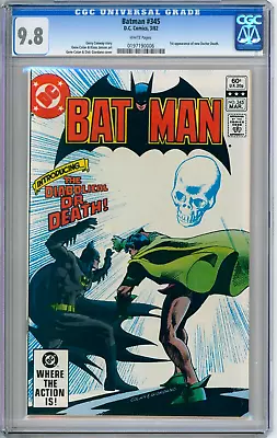 Buy Batman 345 CGC Graded 9.8 NM/MT DC Comics 1982 • 139.88£