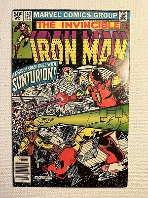 Buy The Invincible Iron Man #143 Marvel Comics 1981 Bronze Age, Boarded • 4.08£