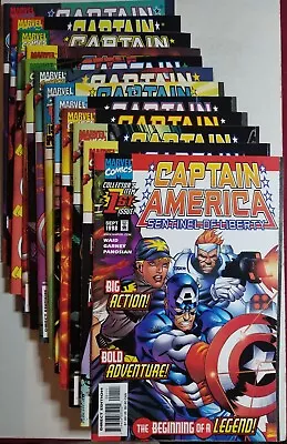 Buy Captain America Sentinel Of Liberty (1998) #s 1 2 3 4 5 6 7 8 9..12 - Lot Of 12 • 23.83£