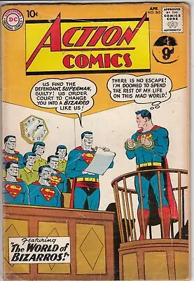 Buy Action Comics 263 - 1963 - Supergirl - 1st Bizarro World - Fine - • 99.99£