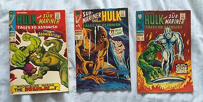 Buy Tales To Astonish 1967 Sub-mariner & The Incredible Hulk 91 92 & 93 • 53£