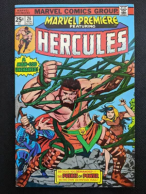 Buy Marvel Premiere #26 (1975)  First Solo Headlining Hercules Feature   KEY   7-7.5 • 14.95£