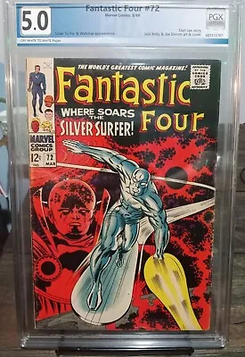 Buy Fantastic Four #72 PGX 5.0 Silver Surfer CAMEO  1968 🔥 GRADED BY PGX 5.0 🔥 • 270.94£