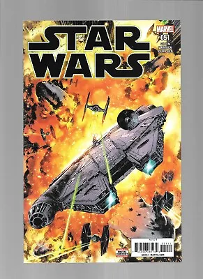 Buy STAR WARS 51 2018 Millennium Falcon VS Tie Fighter Cover Han Solo Chewbacca Leia • 5.60£